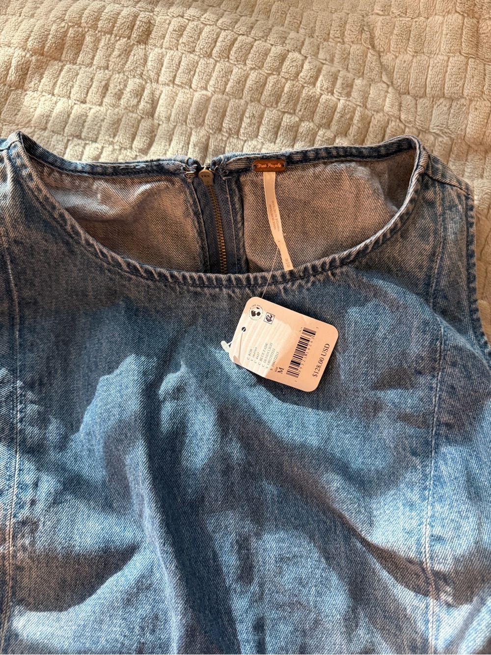 Free People Atlas Denim Mini Dress - Picture 5 of 5